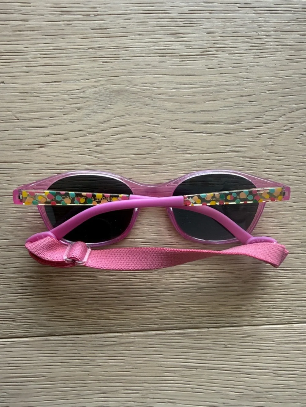 Lafont Equinoxe Pink Kids Sunglasses with strap - Polka Dot arms - French Made
